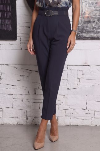 Панталон “Navy Tailored Fit” – тъмносин елегантен панталон арт.8026