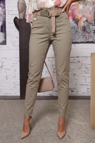 Панталон “Khaki Gravity Belt” – каки панталон с плетен колан арт.8036